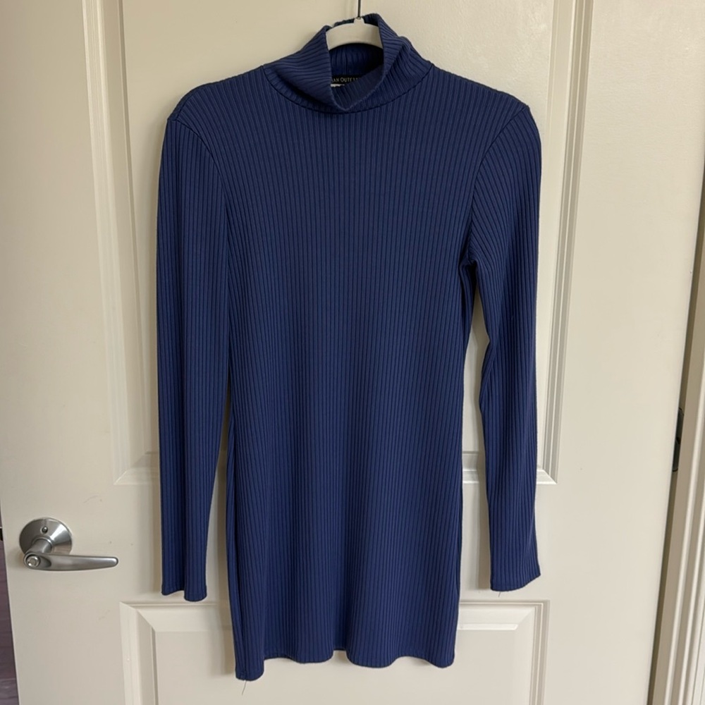 Urban Outfitters Blue Turtleneck Dress